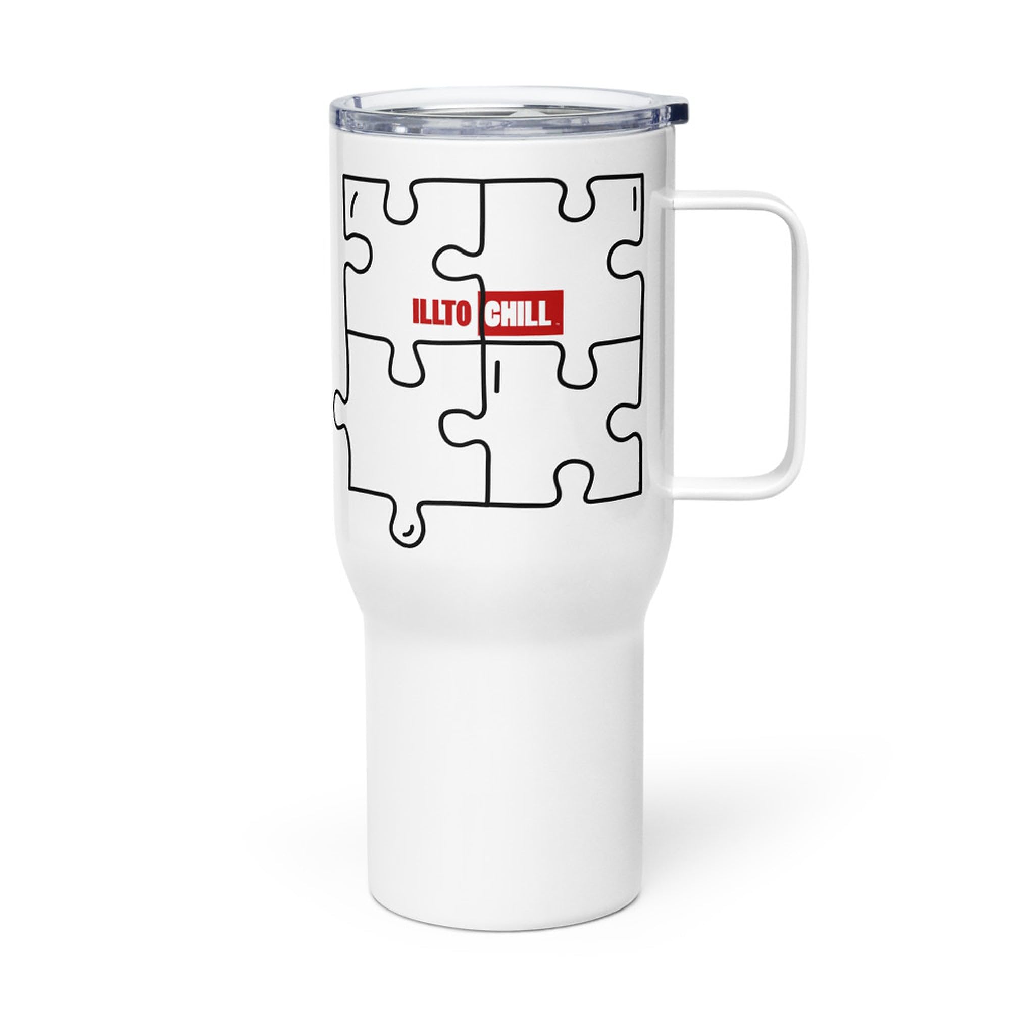 Taza de Viaje Autismo con Asa, Regalo para Adultos Autistas