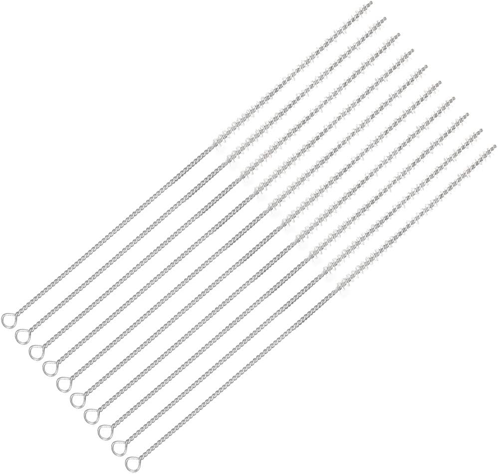 uxcell® 10pcs 15mm Dia Twist Handle Bristle Test Tube