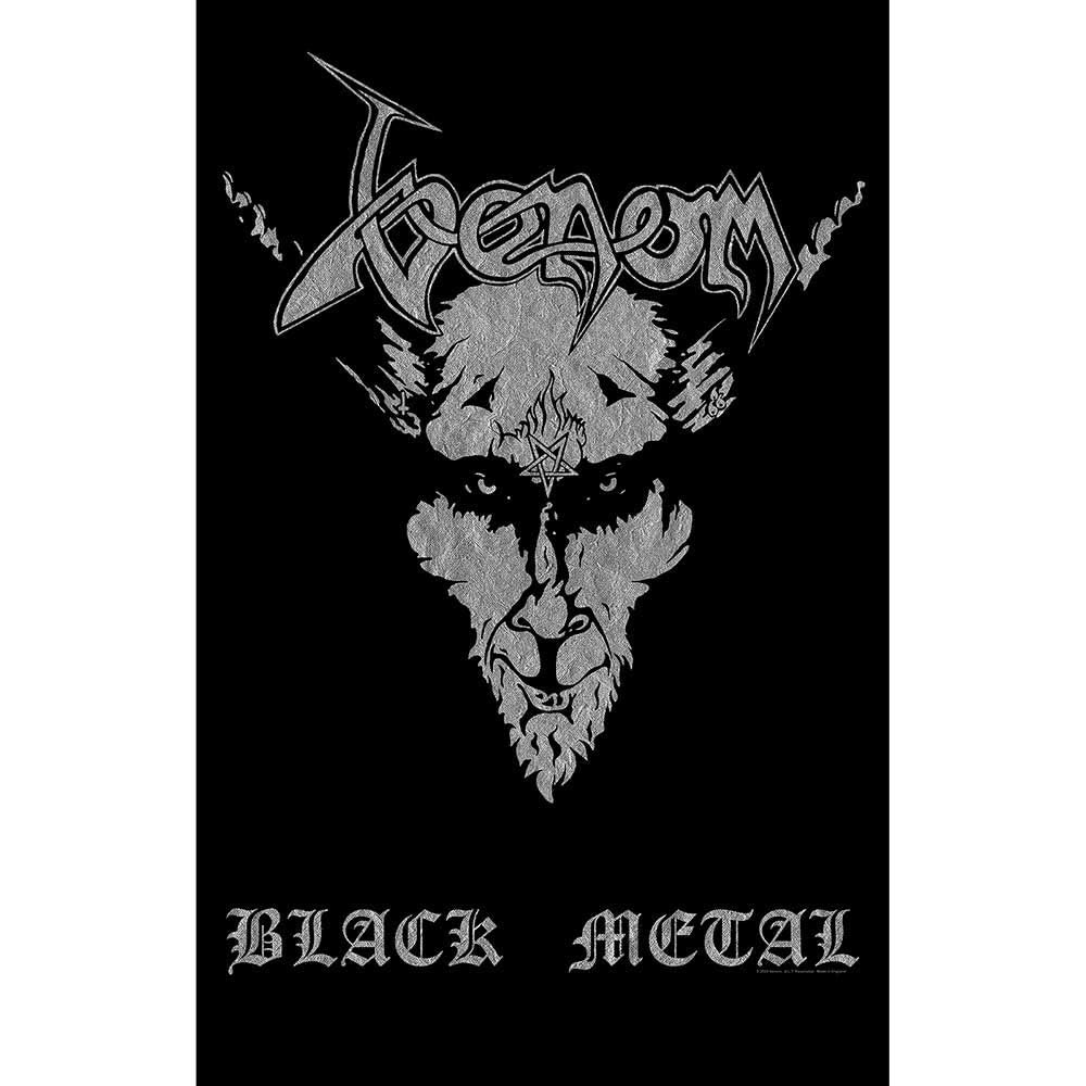 Amazon.com : Venom Flag Silver Black Metal Poster Flag Fabric