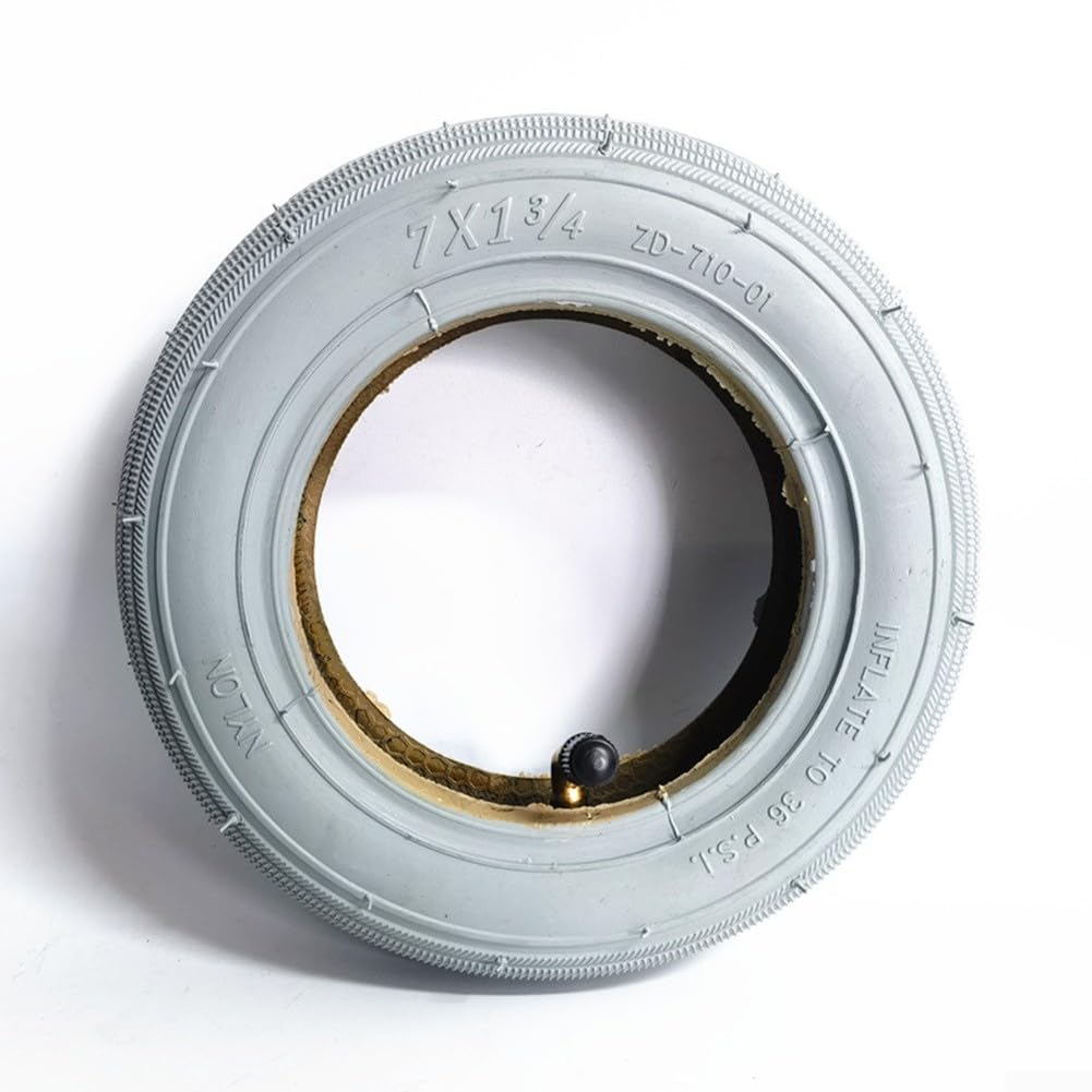 Pneumatico per carrozzina, 7 pollici 7 x 2 ruota anteriore per sedia a rotelle elettrica camera d'aria 7x1 3/4 pneumatico per carrozzina (pneumatico)