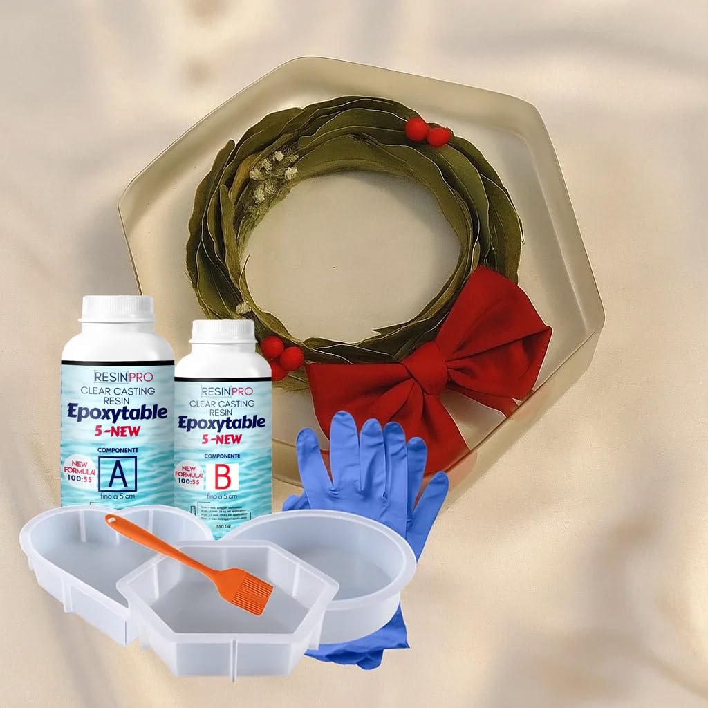 Resin Pro® KIT COMPLETO per inglobamento fiori, bouquet e corone RESIN MEMORY BOX Made in Italy