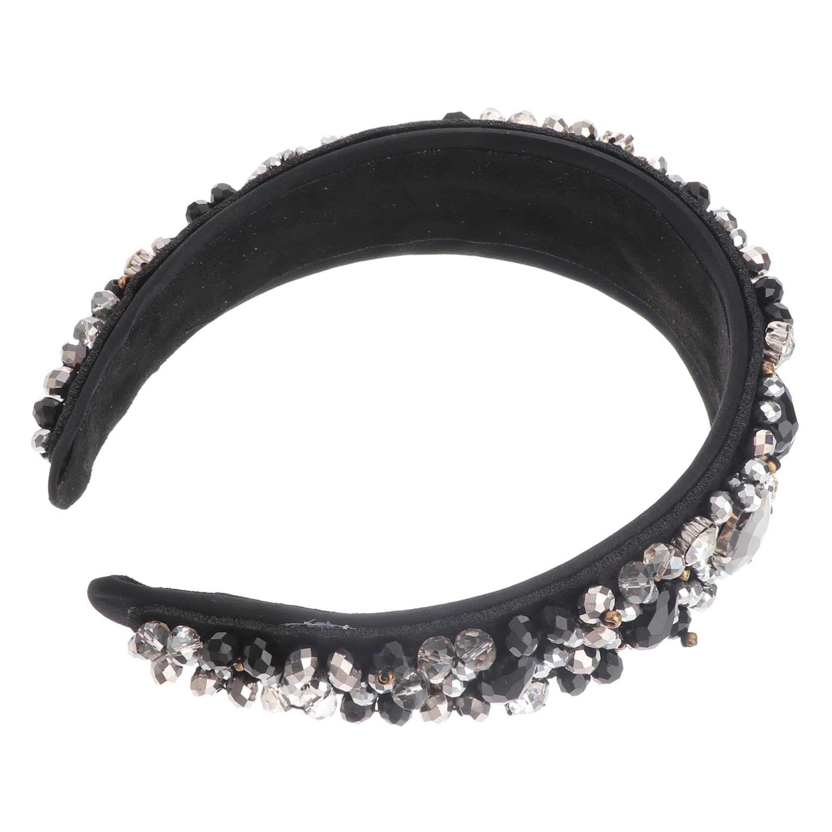 FRCOLOR 3 Diademas Brillantes Para Mujer Acolchadas Con Diamantes De Imitación Anchas Y Glamurosas.
