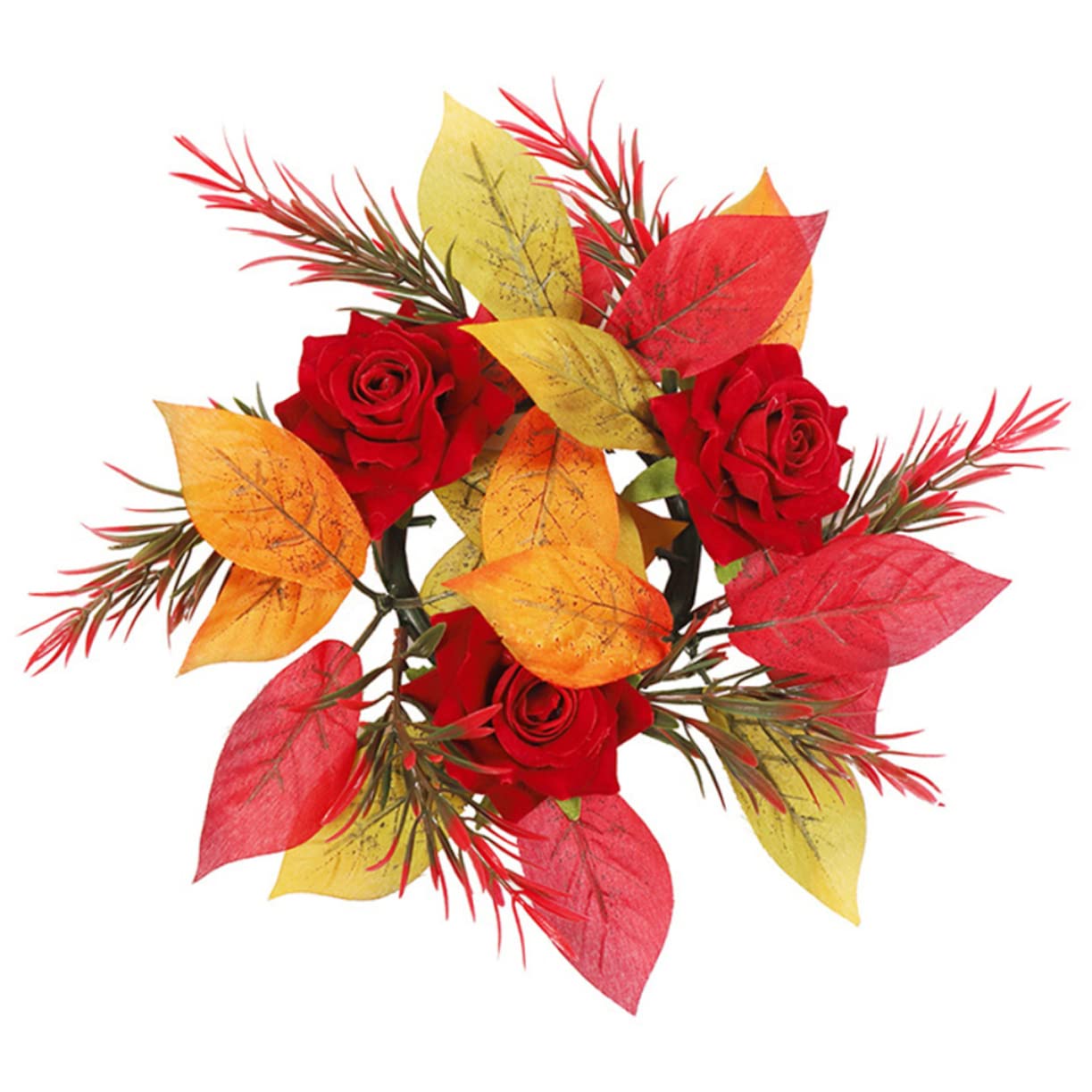 Amosfun 3pezzi Ghirlanda Decorativa Rosa Per Porta Ingresso Wreath Elegante Per Decorazioni Da Appendere Casa e Matrimonio Senza Manutenzione Aspetto Realistico e Design Chic