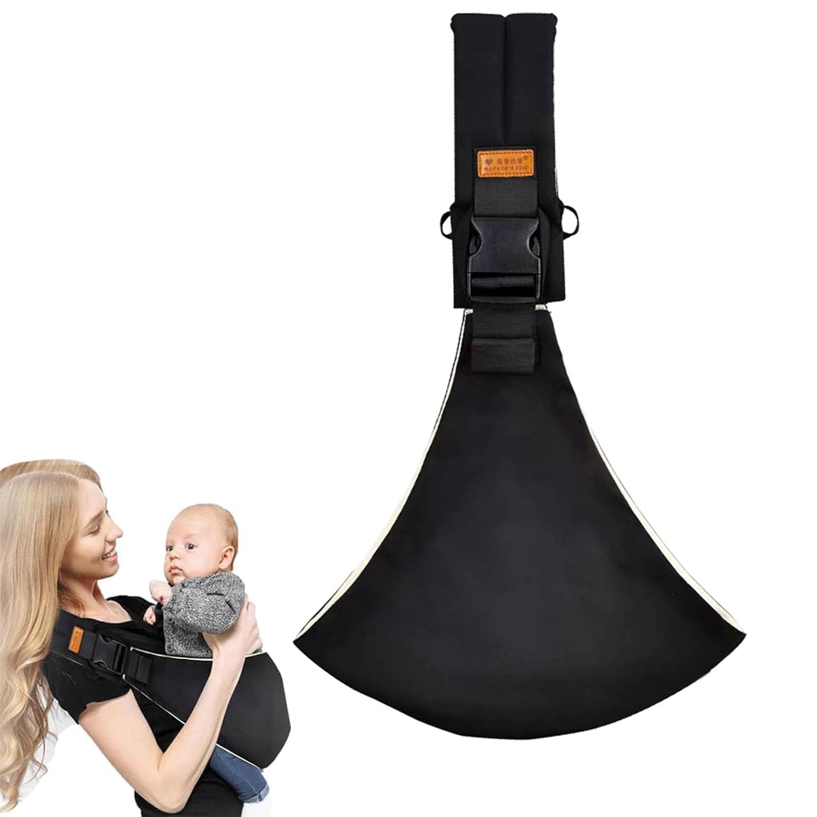 Baby Carrier for 0 to 3 Year Baby, Adjustable Front Facing Baby Carrier, Ergonomic Support for Daily Walks and Travel, Comfortable Baby Sling Carrier for Active Parents, Black-image-25