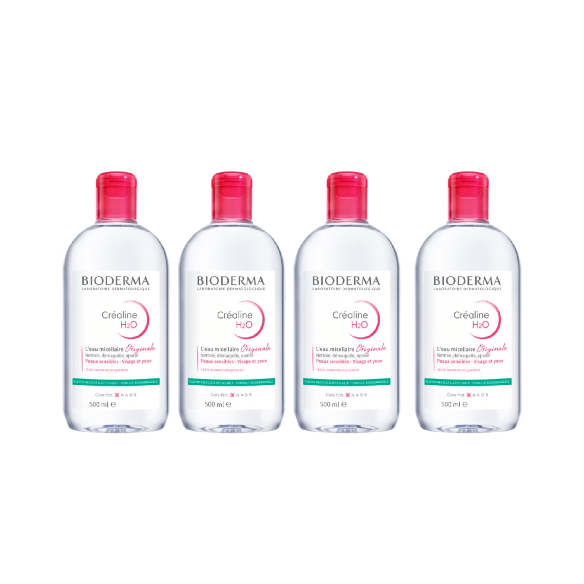 Crealine H2O | Oczyszczająca woda micelarna | Delikatnie czyści i usuwa makijaż | Usuwa pozostałości zanieczyszczeń i pyłków | Usuwa zanieczyszczenia | Skóra wrażliwa | Wyprodukowano we Francji |