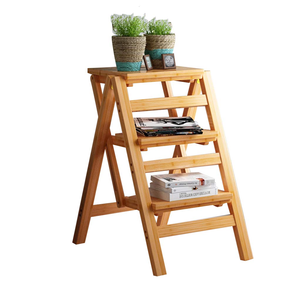 Escalera plegable para hogar LUNEZY de madera que soluciona la falta de espacio y altura