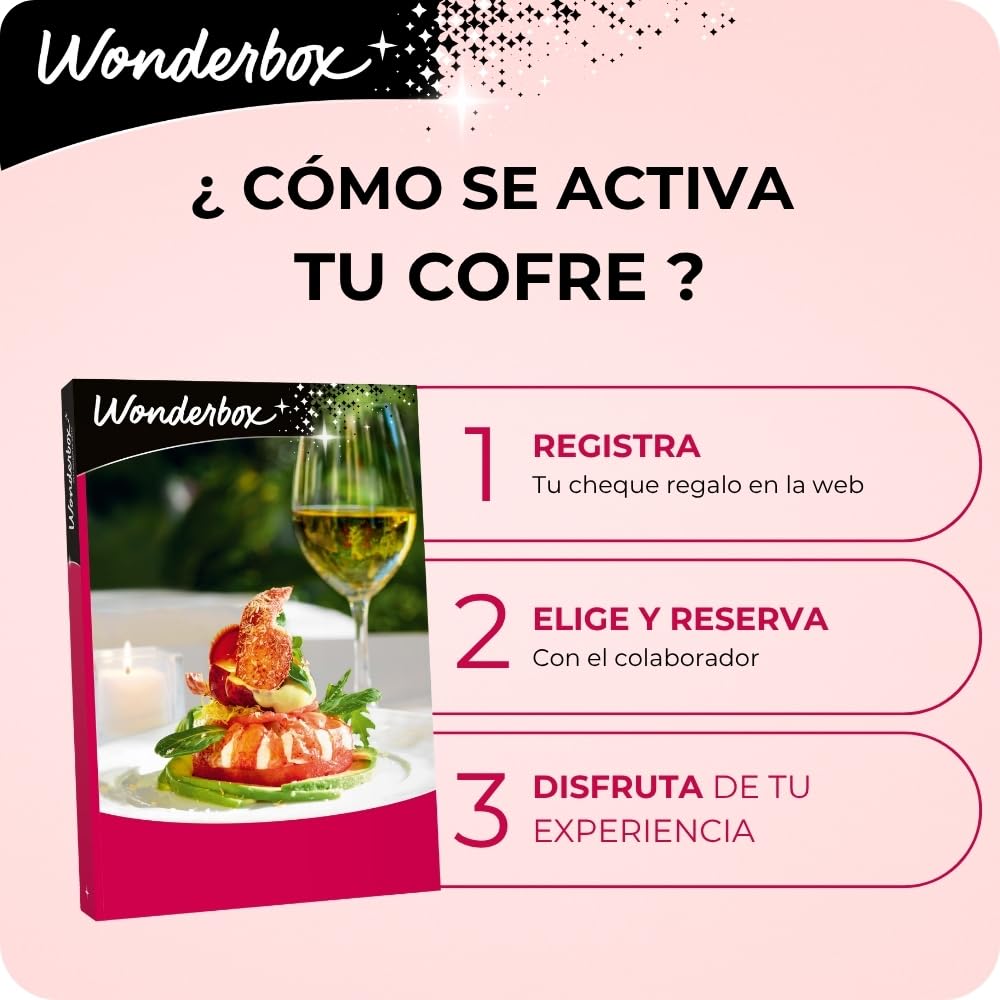 WONDERBOX Caja Regalo -SABORES del Mundo- 500 restaurantes para Dos Personas