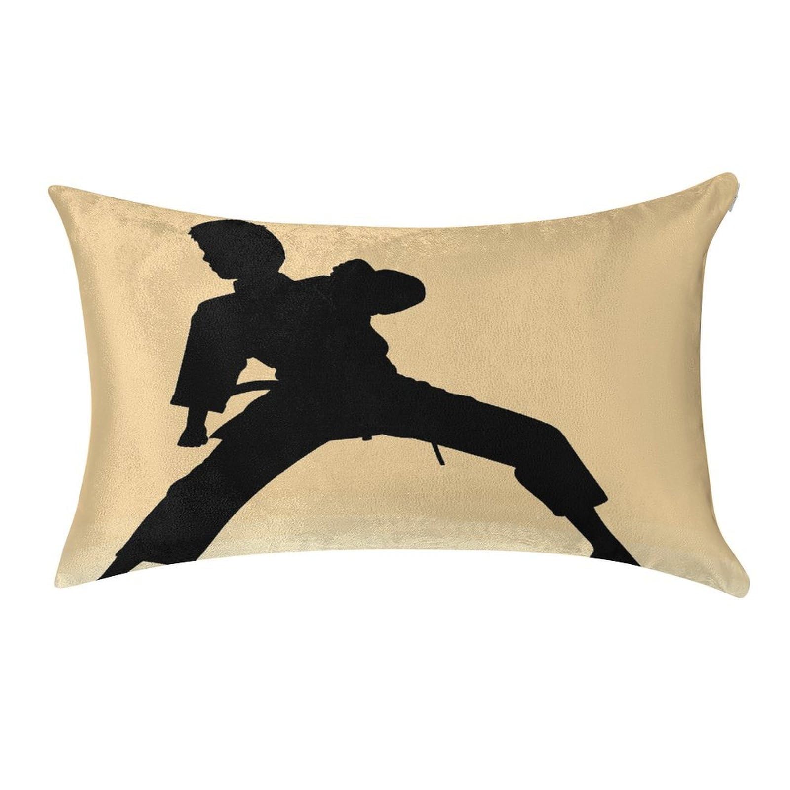 Fekiloot Men's Style Karate Silhouette Pillow Covers Home Decor Pillow Cases