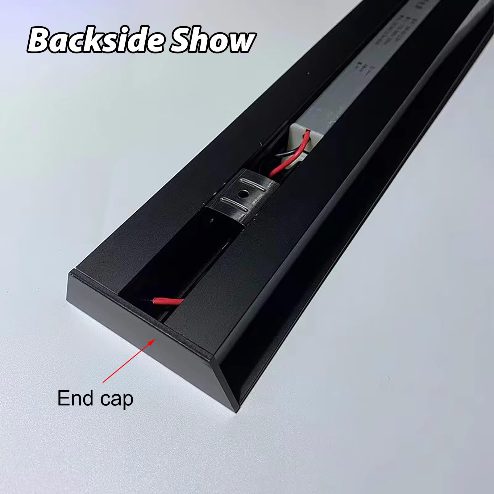 Profili per Strisce Led Confezione da 10 Canali LED in Alluminio Nero da 2 M, Profilo Diffusore per Striscia LED per Illuminazione a Corona, Binario Lineare per Battiscopa per Soffitto / Parete(1Pack)