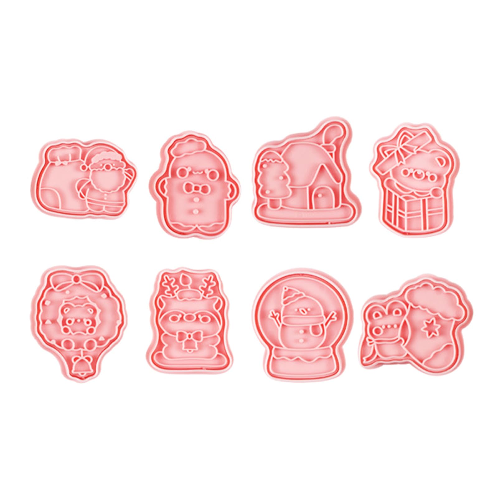 Hsioluted Christmas Cookie Pastries Set Festival Cookie for Christmas Baking High Heats Resistant Biscuits