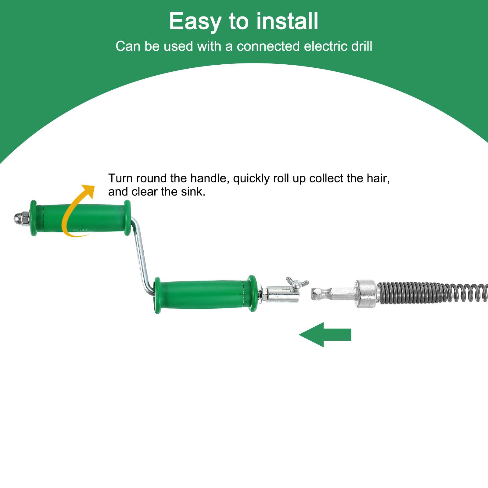 Sourcing Map 1 Pcs Drain Clog Remover 196.8 Inch 5 M 10mm Thick - View #4