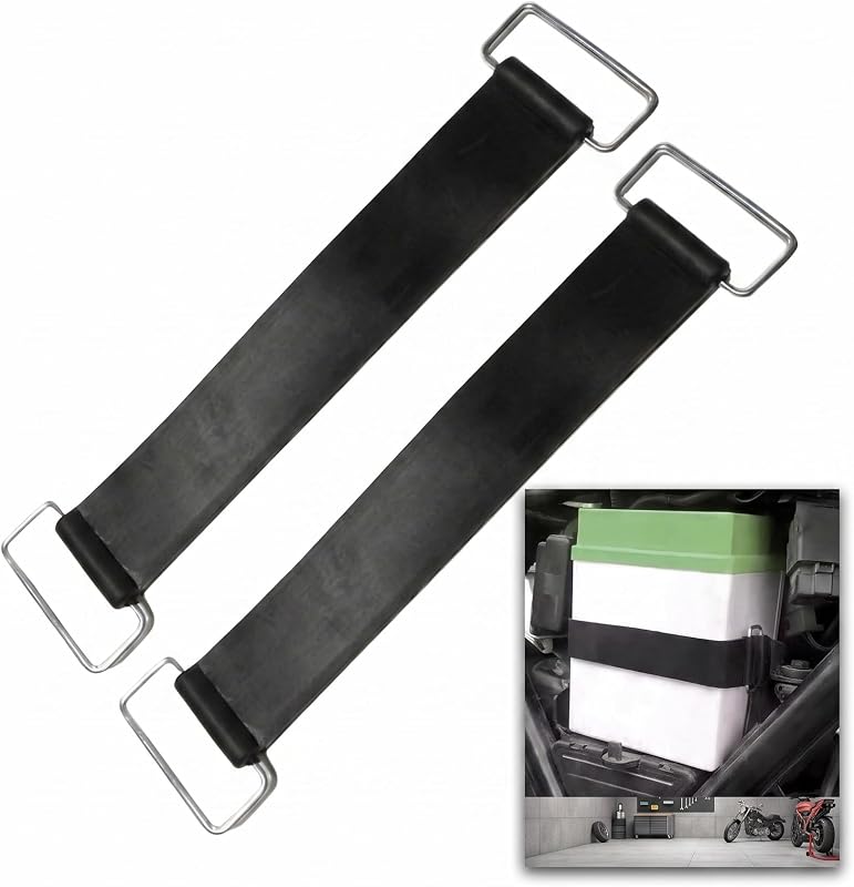 2 correas de alimentación para motocicleta, correas de goma elásticas de 5,91 a 10 pulgadas con hebillas de metal, gancho de soporte de sujeción de caja de alimentación universal para la mayoría de motocicletas y scooters (negro)