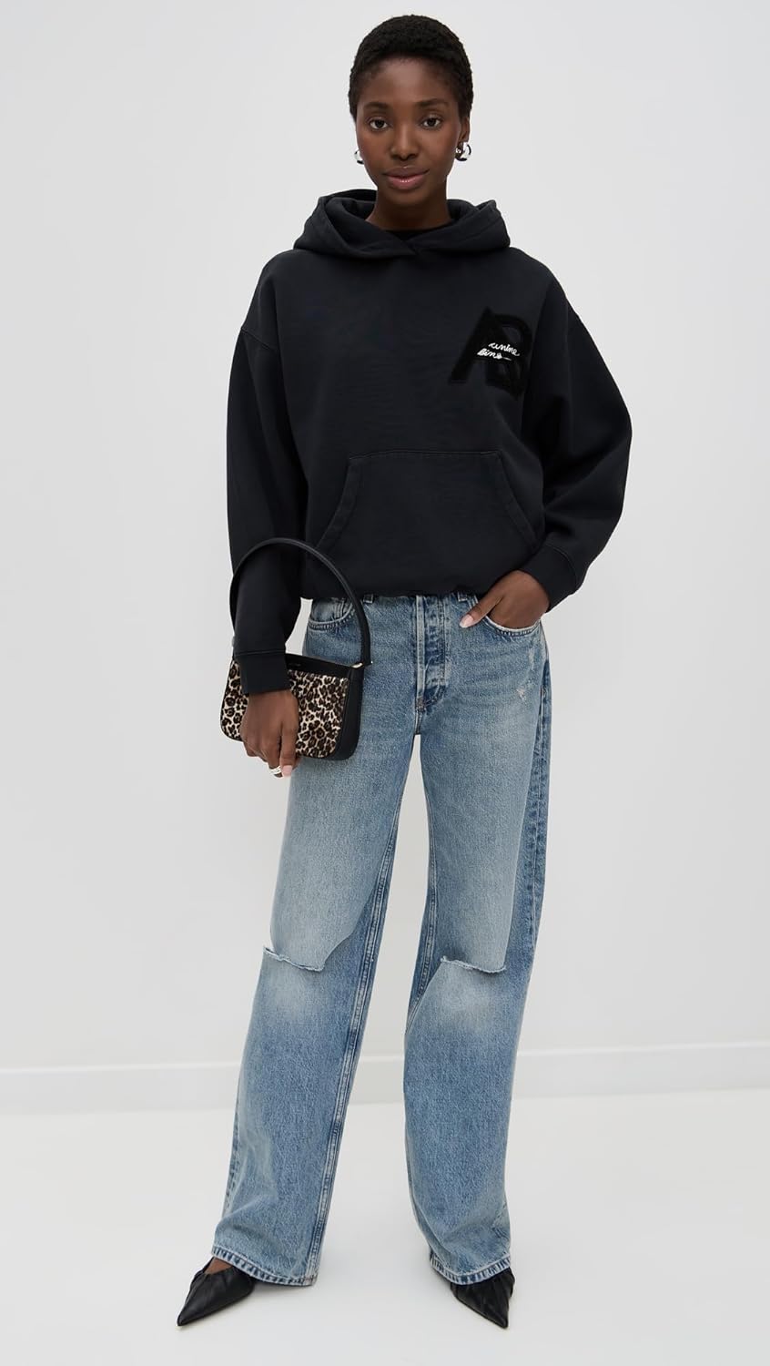 ANINE BING Women's Jaci Letterman Hoodie - Image 3