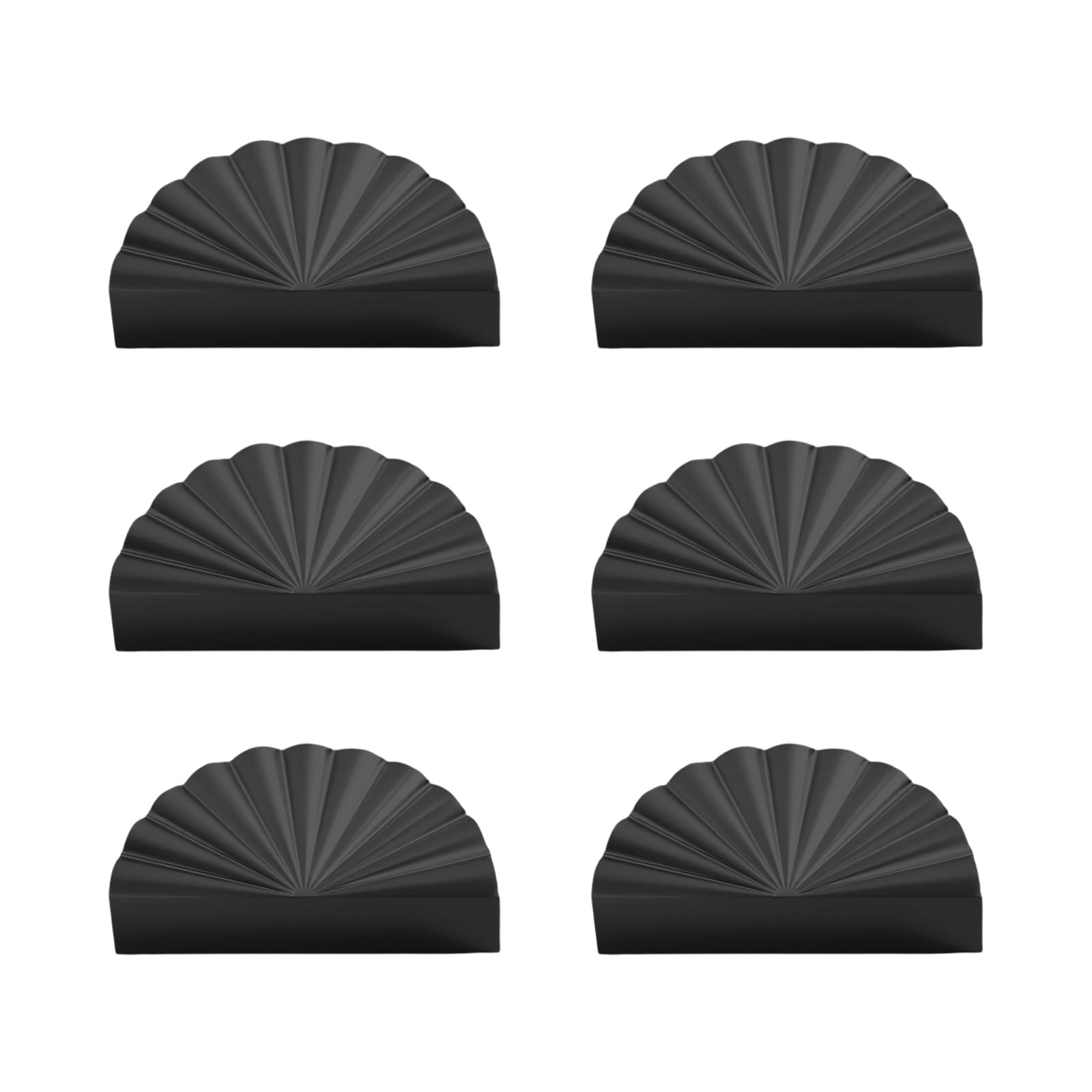 Zbiianxer 76Mm Black 6Pcs Zincs Alloys Drawer Handles Furniture Knobs Stylish Drawer Pulls For House Enhancement Home Improvement Hardwares