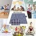 RealPero Large Outdoor Waterproof Picnic Blanket Foldable Handy Tote Bag Compact Plaid Washable Sand Proof Mat for Beach Travel Camping on Grass 70