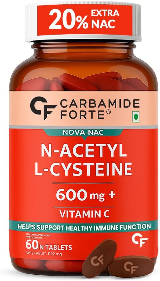 N-Acetyl, L-Cysteine 600mg (NAC) | N AcetylCysteine supplement - 60 capsules