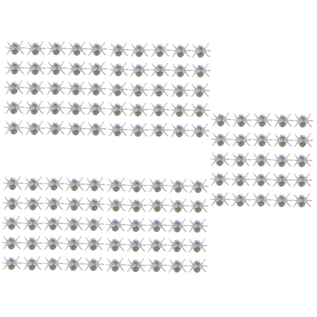 FRCOLOR 5 Set Di Ciondoli Per Unghie A Forma Di Ragno Decorazioni Per Unghie Da Donna Gioielli Per Unghie Decorazioni Per Manicure Decorazioni Per Nail Art Cristalli E Lega 100 Pezzi*5