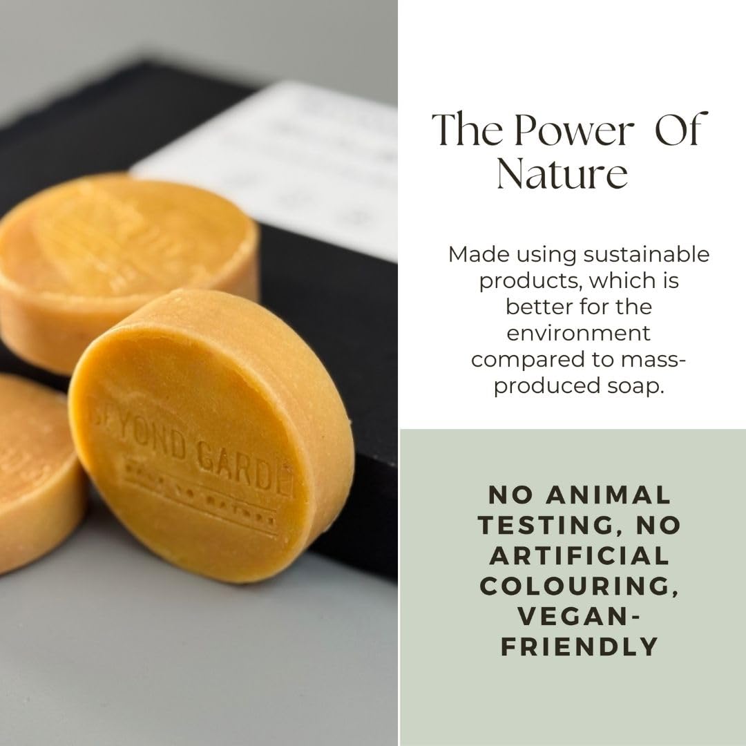 Sea Moss and Clay Face and Body Soap Bar Warm, Earthy-fresh Scent (30g x 6 Bars), 1 g (Pack of 6) - Image 2