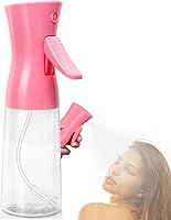 Fun Gift Continuous Spray Bottle for Hair - Ultra Fine Mist Mister for Hairstyling, Salons, Cleaning, Plants, 6.8oz/200ml Pink