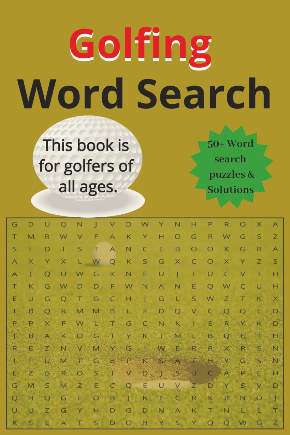 Golf Word Search: 50+ Word search puzzles & solutions | For Golf enthusiasts | 6x9 inches, 110 pages