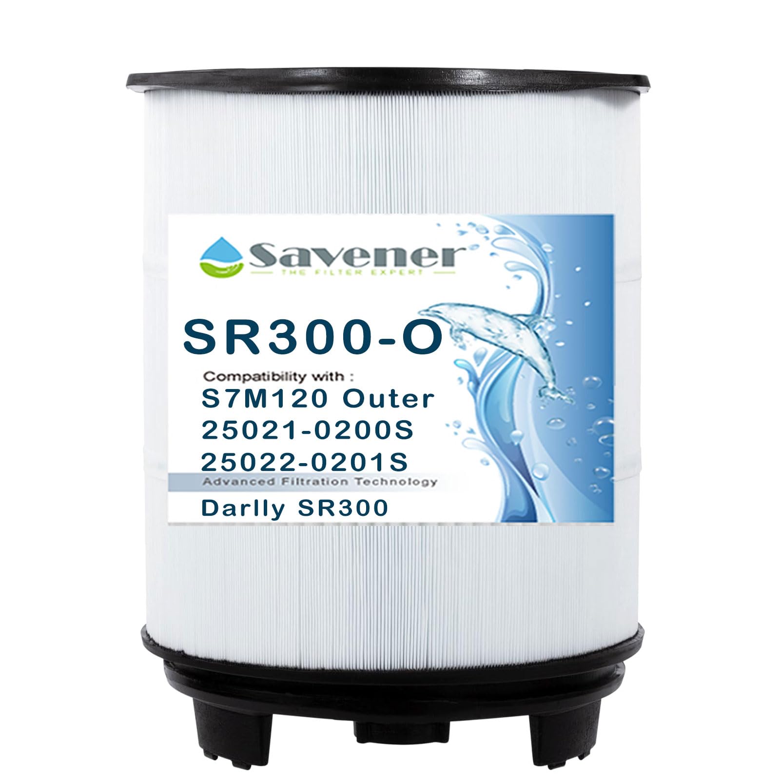 S7M120 System 3 Outer Pool Filter Compatible with 25021-0200S & 25022-0201S, Replacement for Sta-Rite System 3, SR300 Pool Filter Cartridge, 200 Sq.Ft. Filtration Area