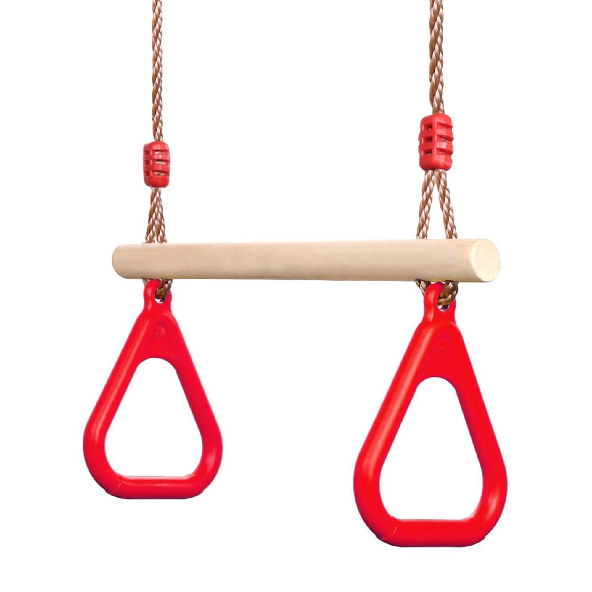 Trapeze Swing Bar - (Package Include : 1 Rope, 2 Wooden Cleat, 1 Trapeze Bar) Durable Wooden and Plastic Childrents Gym Ring Swing Set for Indoor & Outdoor Activities (B0DF1PLMSG) Amazon Price History, Amazon Price Tracker