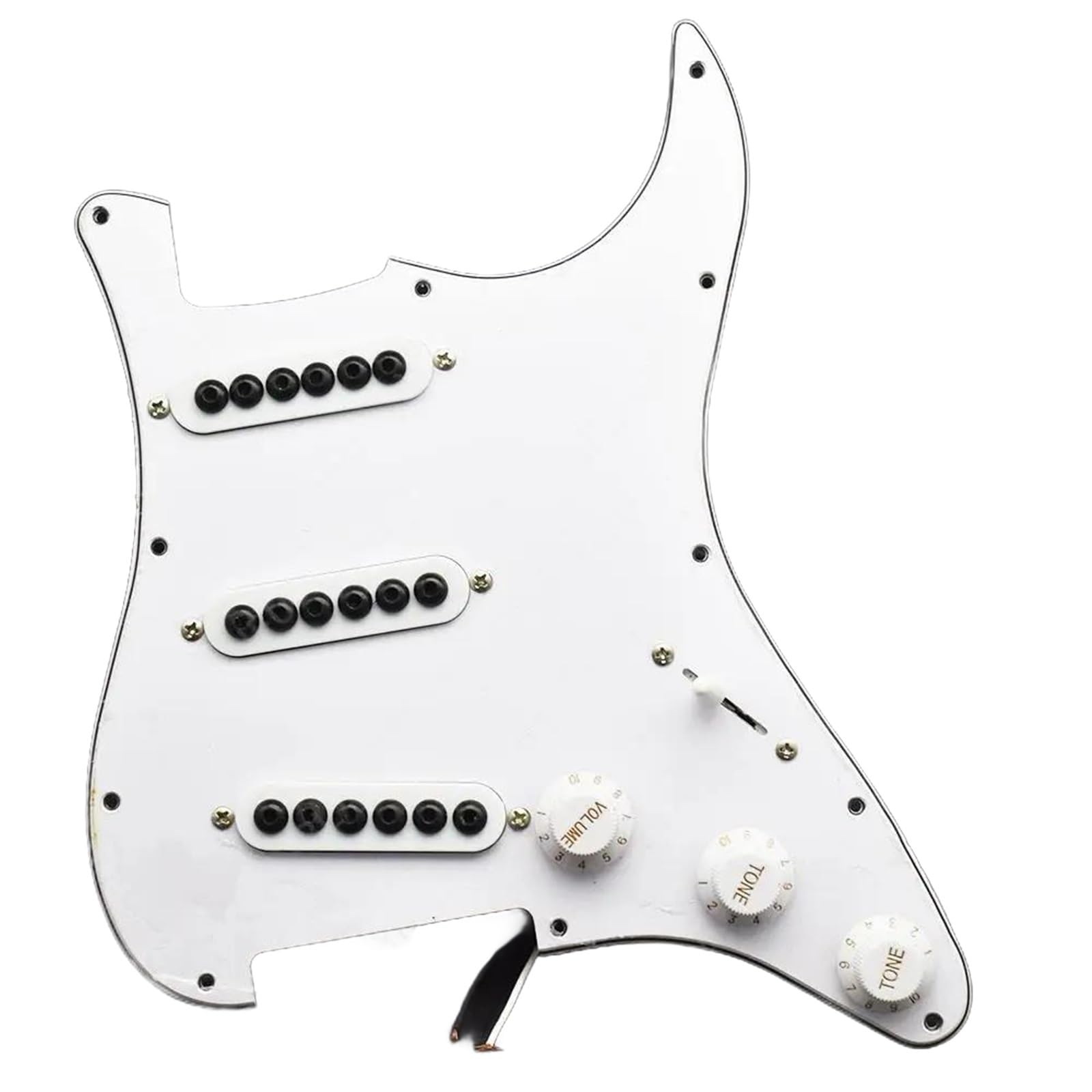 Pickguard Załadowany Do Gitary Przetworniki Do Gitary Elektrycznej SSS Z Pojedynczą Cewką Fabrycznie Okablowane