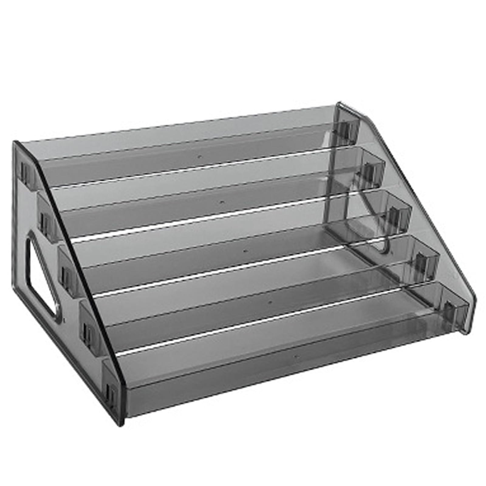 Tfaoys 5 Layers Of Gray Makeup Organizers Practical Acrylic Makeup Organizers With Multiple Tiers For Cards And Accessories Essential Display Rack