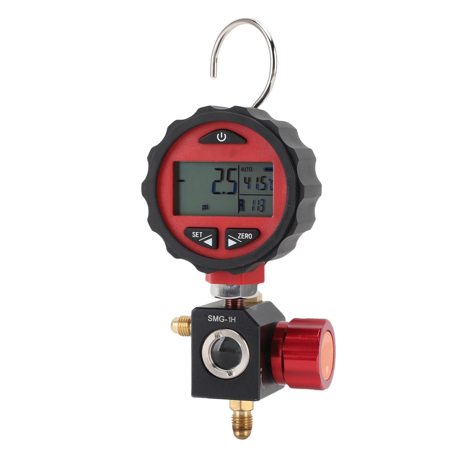 FTVOGUE Medidores Digitales HVAC, Manómetro Digital HVAC para Refrigeración Rango de Baja Presión -14,5 a 500 Psi, 87 Refrigerantes, 6 Unidades, Muestreo 1s para Técnicos de Aire Acondicionado