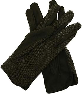 HAWK (12 Pairs) Black Mini Dot Multipurpose Gloves | Size Large (L) | Enhanced Grip with Mini-Dots | Perfect for Driving, Warehouse & Gardening