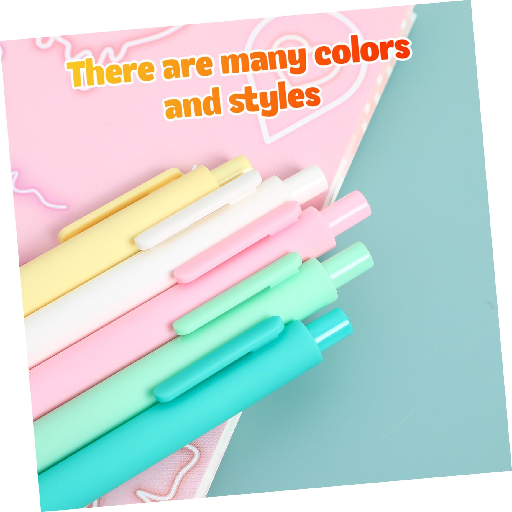 80 pièces Stylos Gel Rétractables Multicolores Prise Confortable pour Bureau et Signature