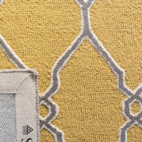 Image of Hand Tufted Wool Carpets Anti Shedding Rug Modern Carpets for Living Room Size 8x10 Feet
