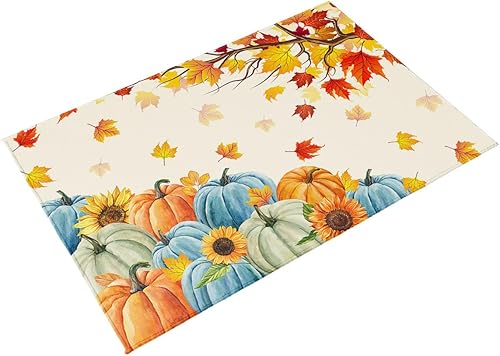 Miniatura 8 de Thanksgiving Fall Outdoor Rugs for 5'x8' Patios Clearance, RV Camping Mat Rug Portable Outside Rug Indoor Outdoor Area Rug Mat for Beach Deck Pool