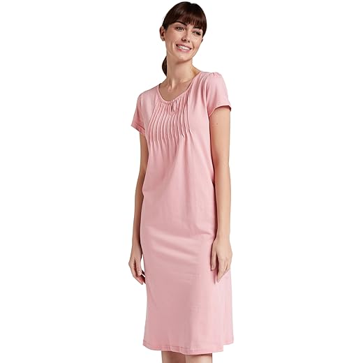 Symbol Womens Cotton Calf Length Nighty