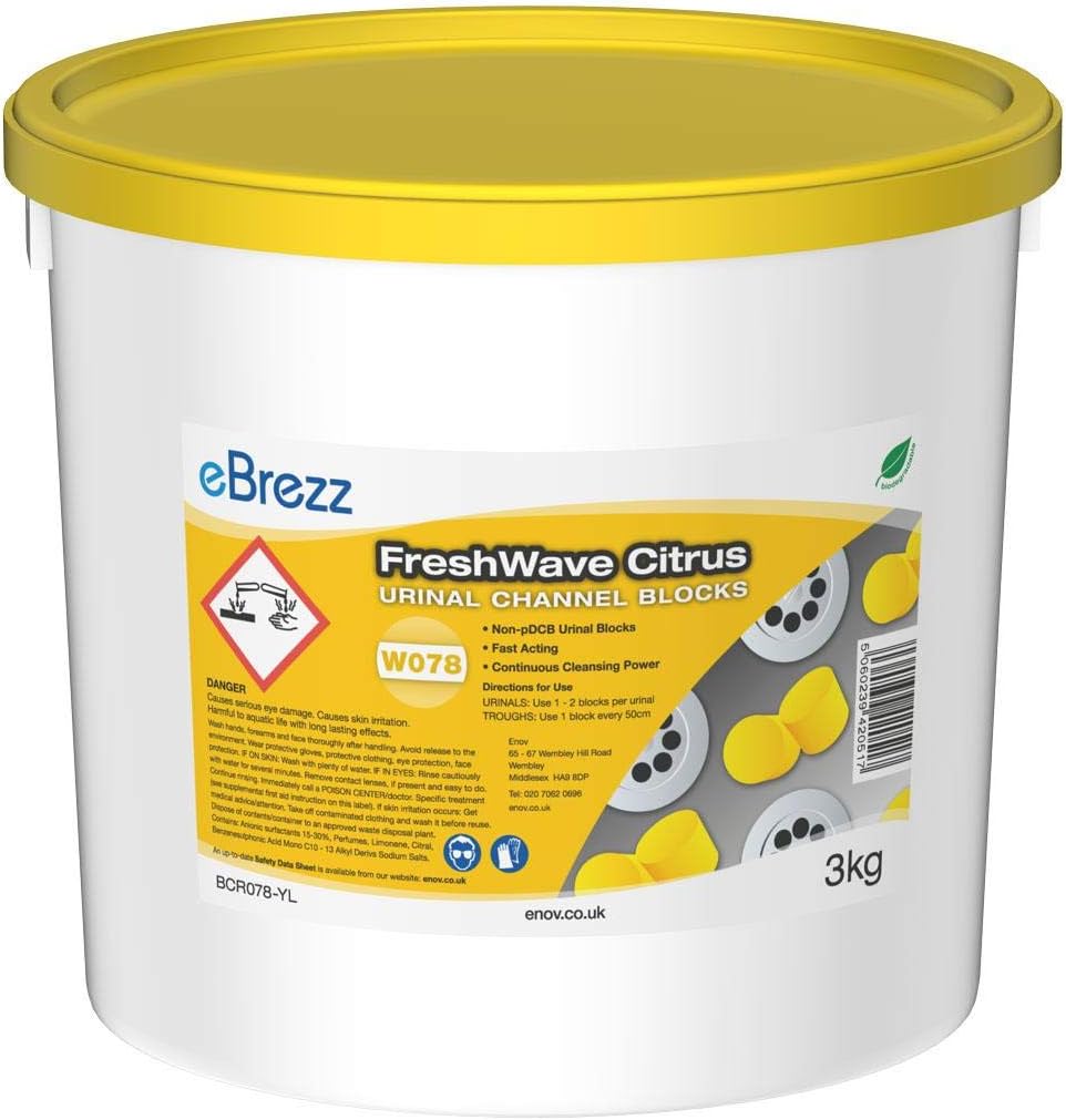 W078 FreshWave Citrus Urinal Channel Blocks ~ 150 Blocks