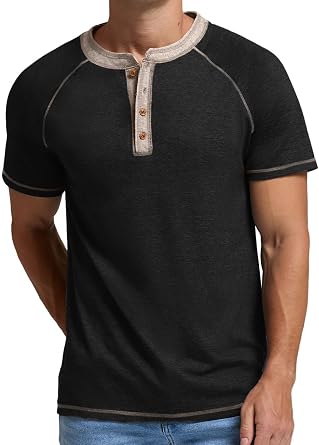 Sailwind Mens Henley Long/Short Sleeve T-Shirt Cotton Casual Shirt