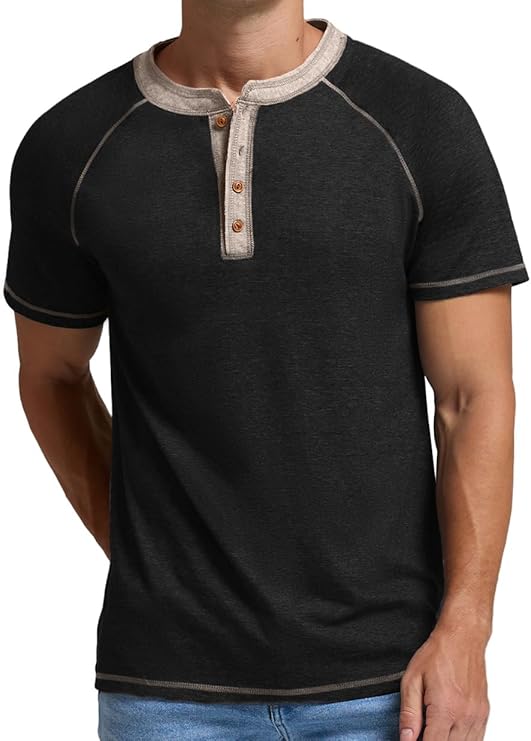 Sailwind Mens Henley Long/Short Sleeve T-Shirt Cotton Casual Shirt