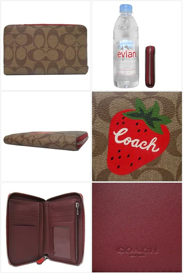 激安！最終値下げ！大特価！coach いちご　苺　シグネチャー　2つ折り財布 COACH 残りわずかセール コーチ 二つ折り財布 ミニ財布