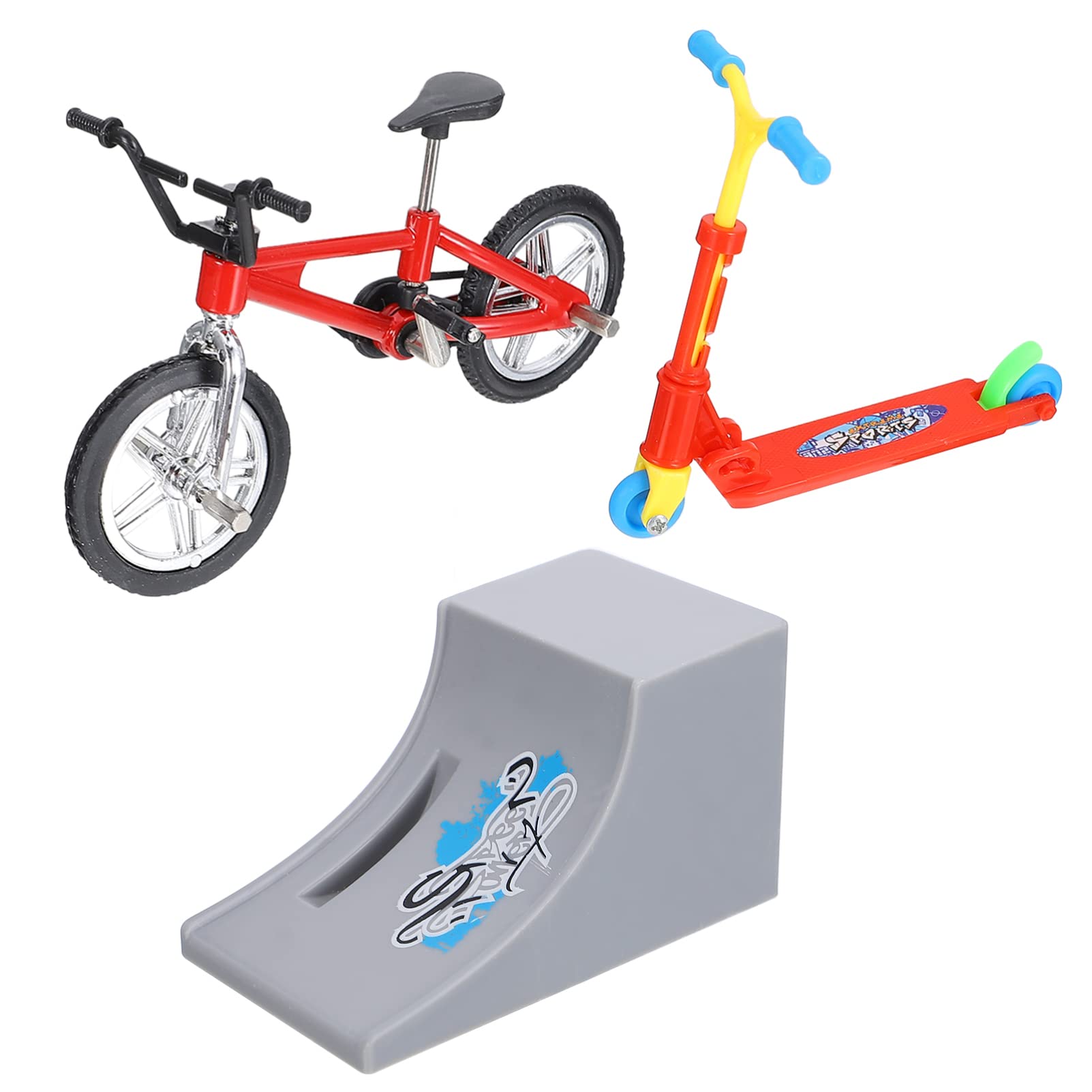 SUPVOX 1Set Mini Finger Educational Finger Bike Folding Scooter for Portable Sports for Finger Coordination Brain Development Fun Desktop Game for All Ages