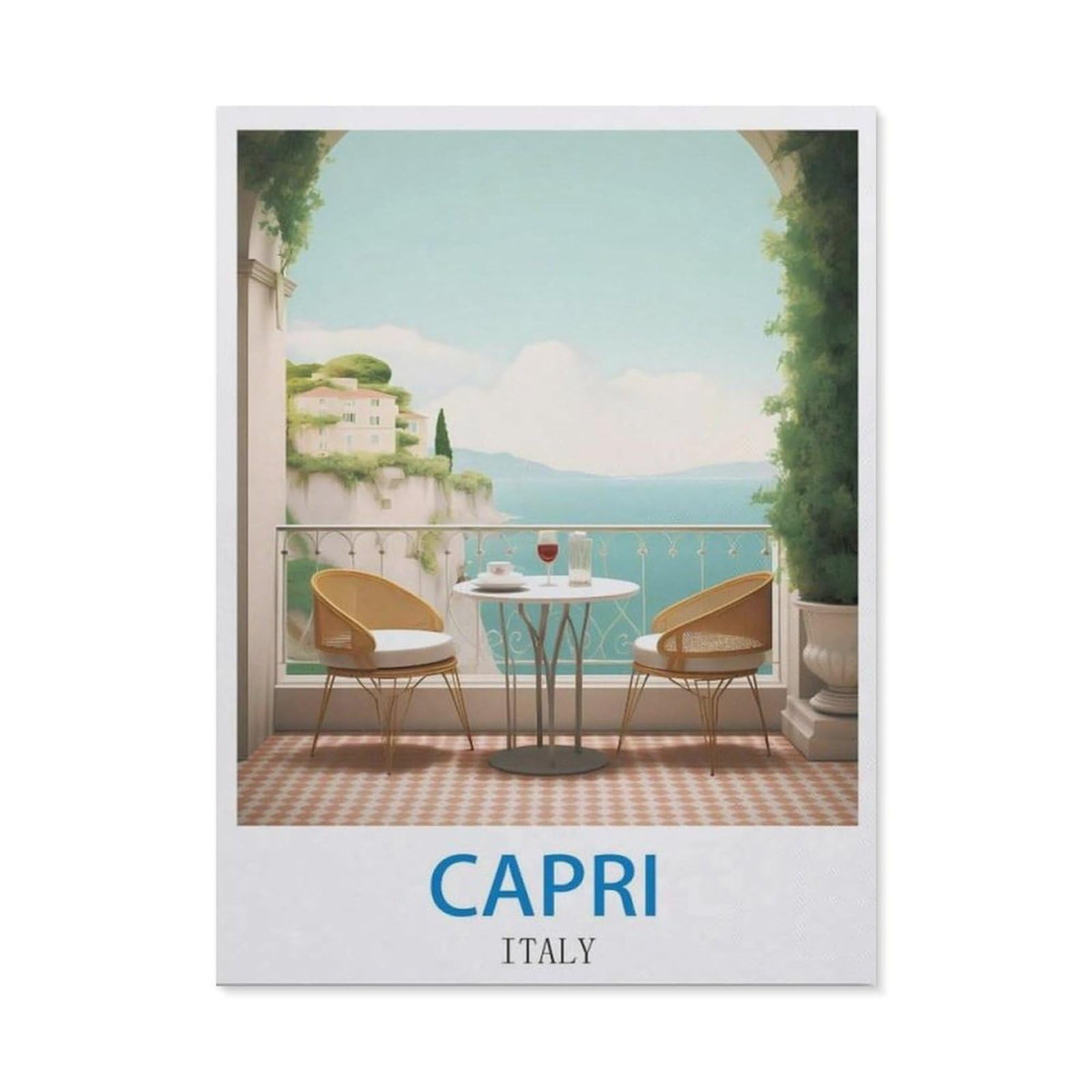 BEAYODKP DIY Diamond Painting，Capri Italy（50x60cm）