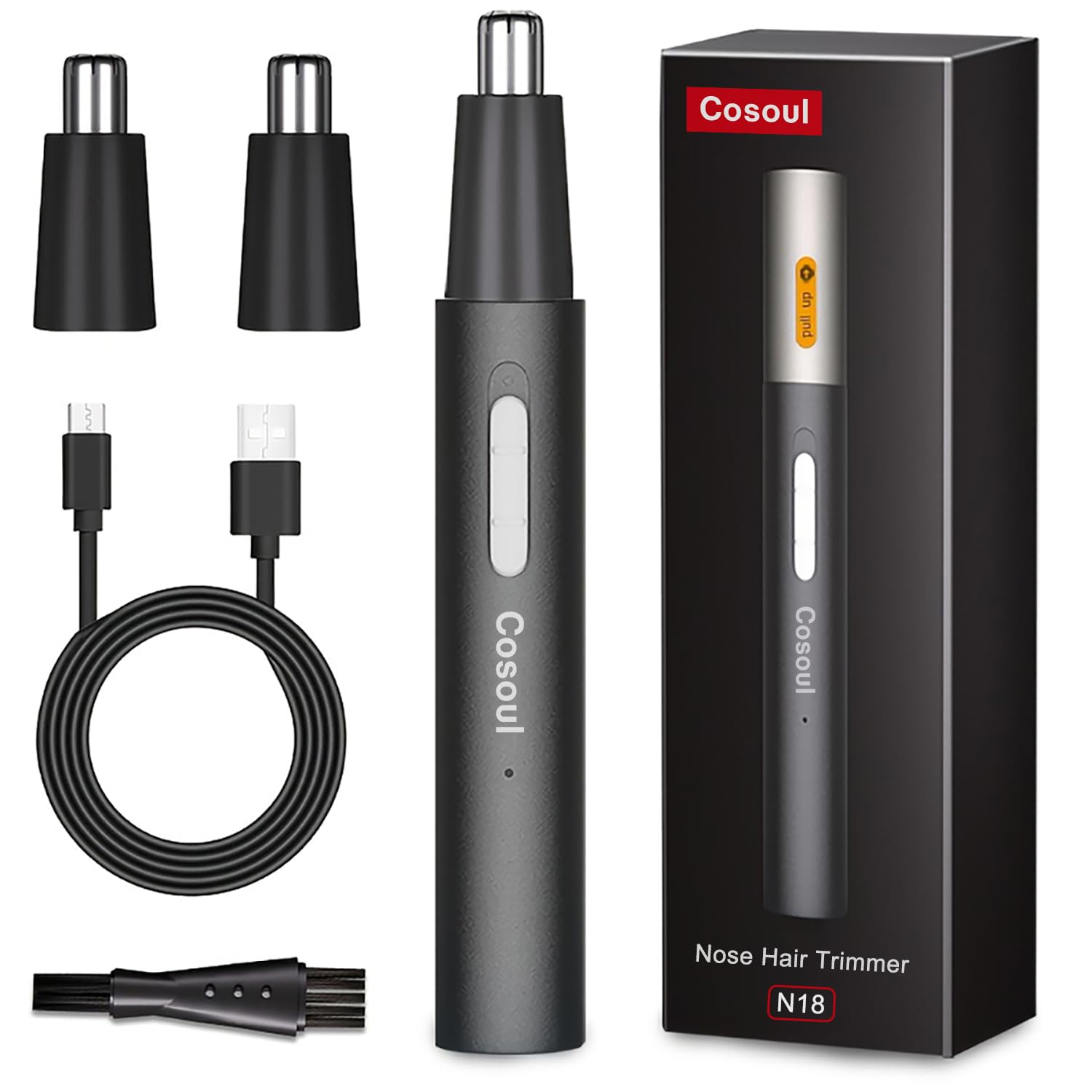 Ear and Nose Hair Trimmer for Men Women Professional, Metal Body