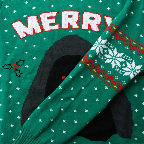 Official Merry Sithmas Star Wars Christmas Jumper/Ugly Sweater UK S/US XS Green2