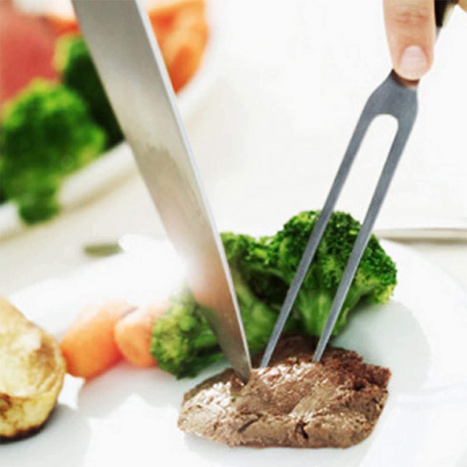 Forchettone Da Barbecue In Acciaio Inox Con Manico In Legno – Attrezzo Multiuso Per Carne E Pesce – 26,5 Cm