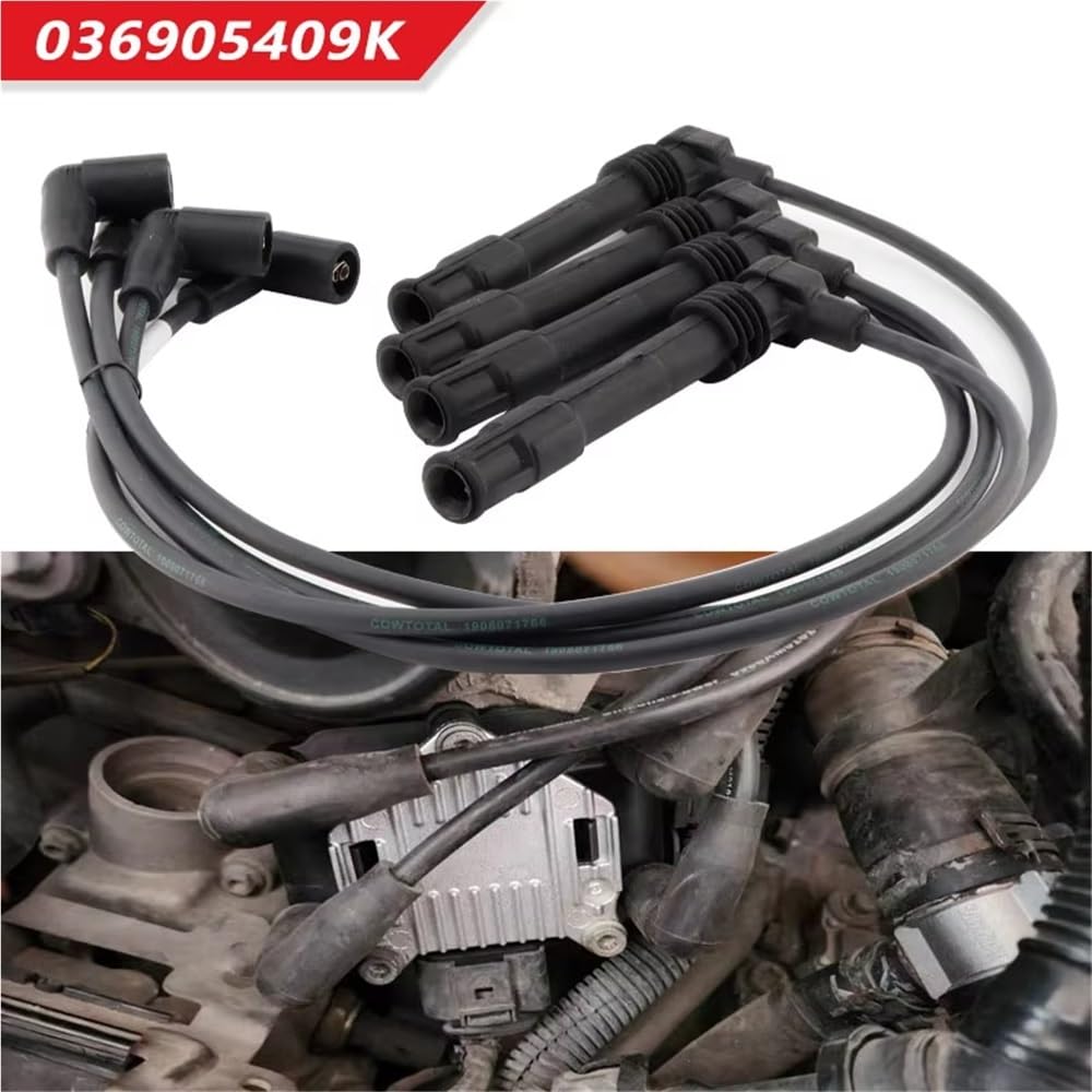 Accensione auto Per Skoda per Fabia 6Y2 1.4 16V 1999-2008 | 036905409K 36905483G Kit cavo di accensione Cavo candela
