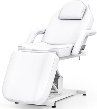 Artist hand Massage Table Electric Height Adjustable Massage Bed Massage Bed Facial Bed Lash Bed for Eyelash Extensions Salon Chair White