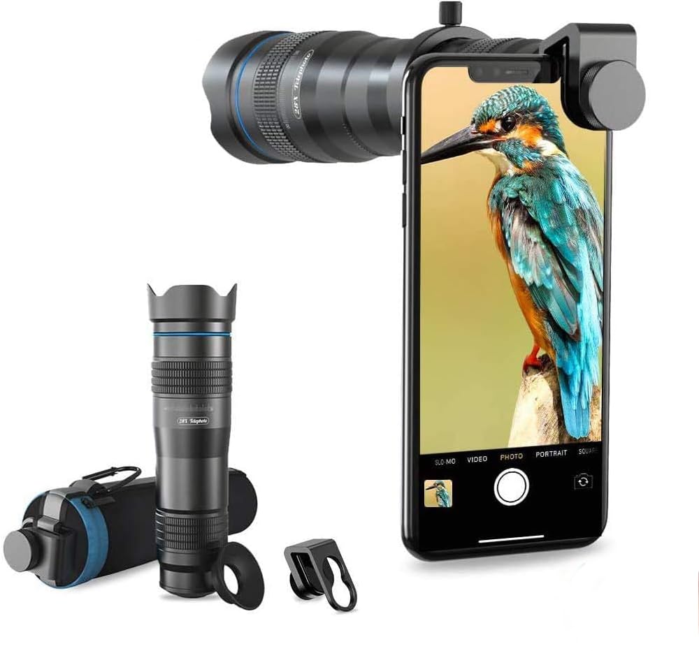 Apexel High Power 28x HD Phone Telephoto Lens compatible with iPhone X/XR Samsung Pixel Android Any Smartphones