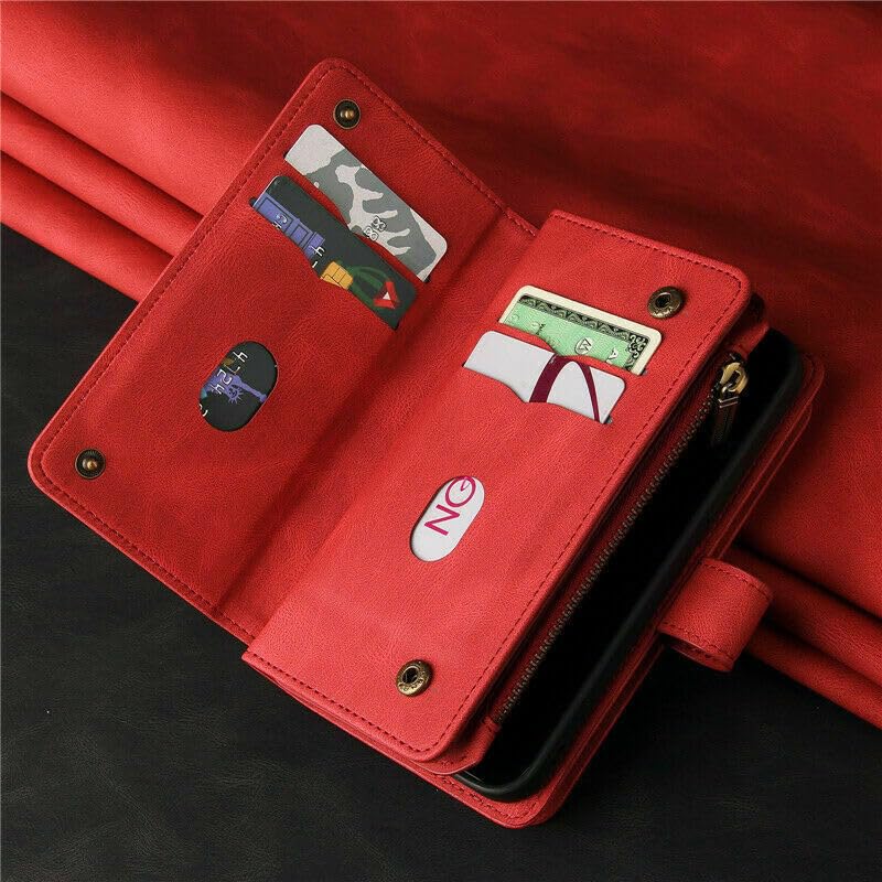 Étui rigide iPhone 14 Pro Max rouge aimanté pour éviter les bris d'écran - 2