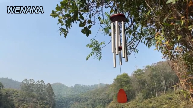 WENANA Grand Carillon éolien En Aluminium à L'extérieur, Carillon éolien Mélodique Apaisant Pour Commémoration De Condoléances, Décoration De Jardin, Cadeau De Pendaison De Crémaillère Pour Maman