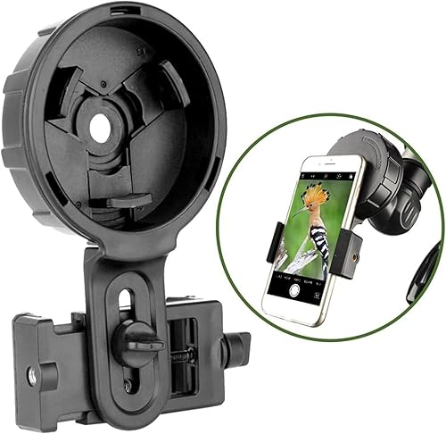 Miniatura 9 de Kuuleyn Soporte de teléfono para telescopio, Adaptador de teléfono binocular, Soporte de teléfono para telescopio universal, Adaptador de cámara de