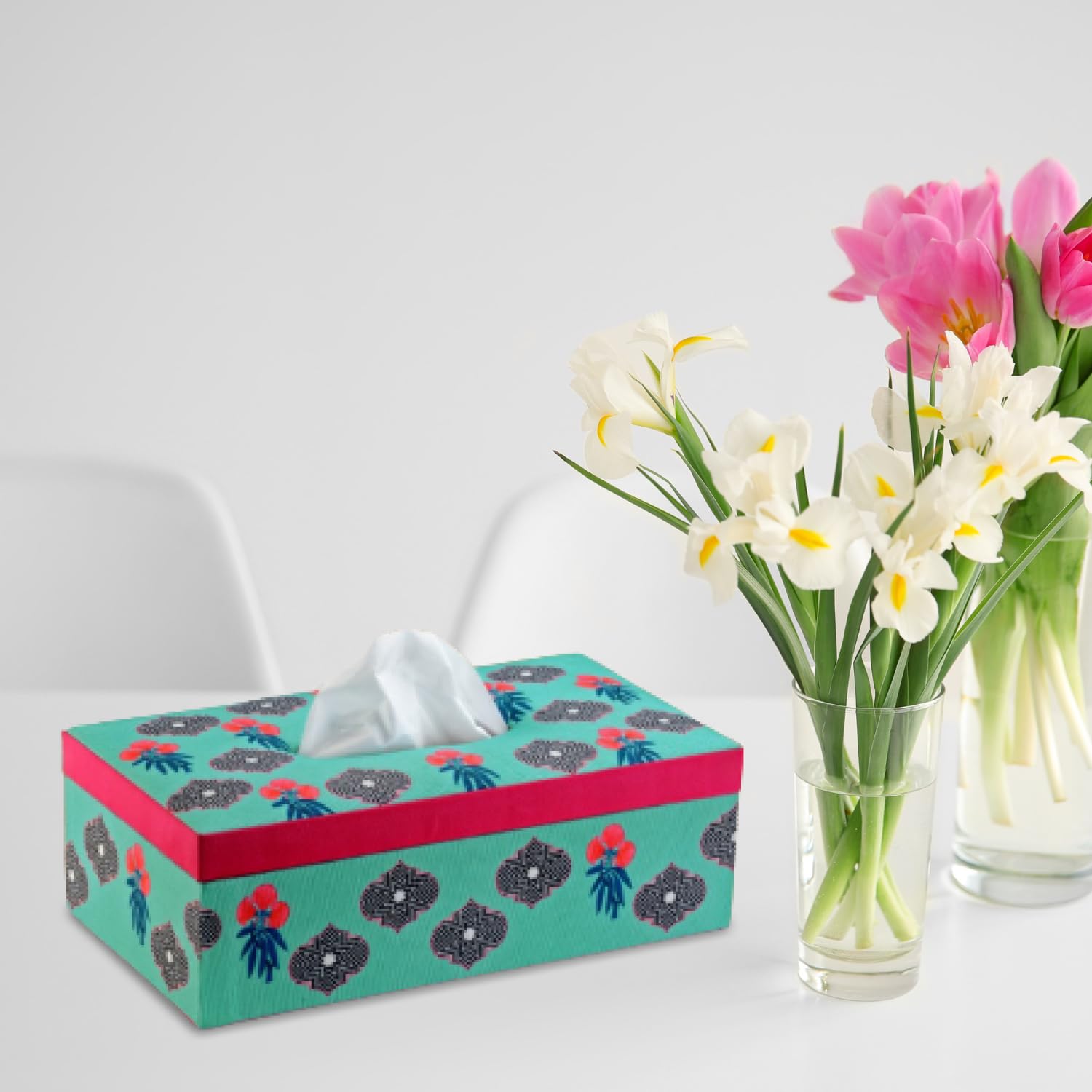 Stylish Tissue Box Holder - Handcrafted & Elegant -24